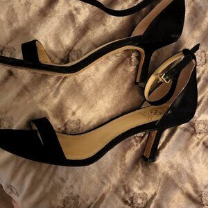 Vince Camuto Black Suede Low Heel